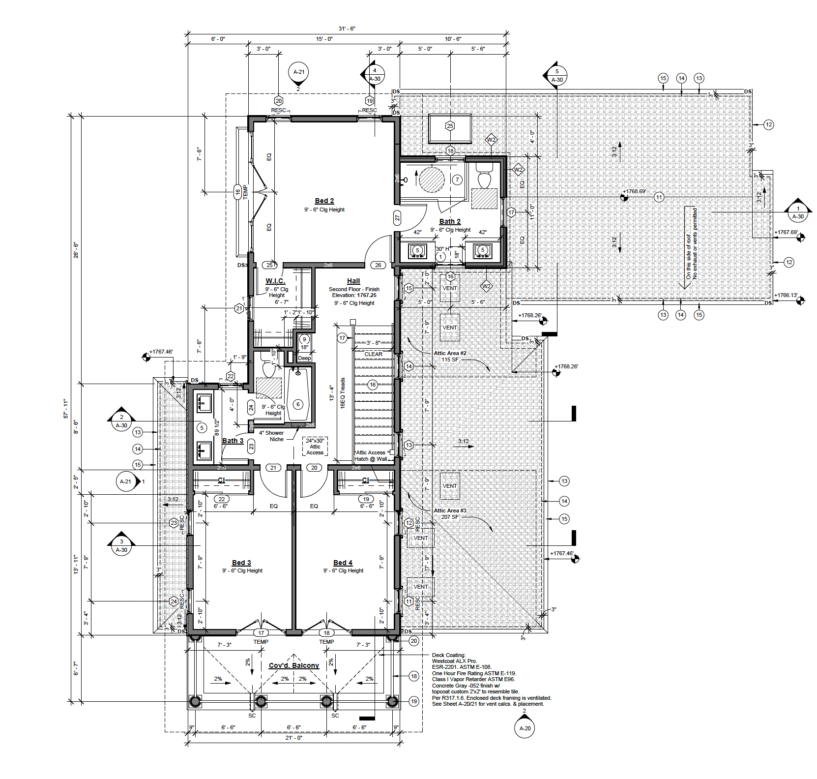Second floor plan
